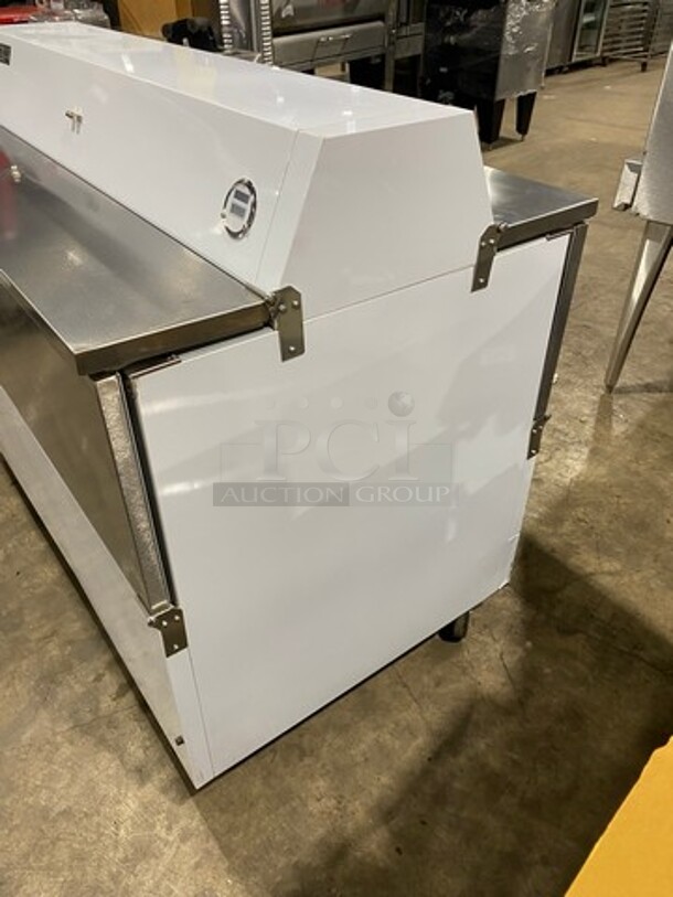 GREAT! NEW! NEVER USED! SCRATCH-N-DENT! Beverage Air Commercial Refrigerated Milk Cooler! With Dual Side Access Doors! Stainless Steel Body! On Casters! Model: STF58 SN: 7203648 115V 60HZ 1 Phase - Image 2 of 8