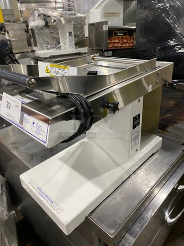 Oliver Commercial Countertop Mini Chip Slicer! Model: 738 SN: 189095 115V 60HZ 1 Phase - Image 2 of 7