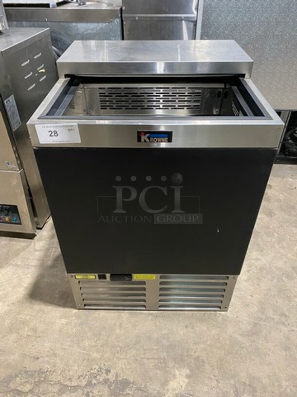 Krowne Commercial Undercounter Glass Chiller! All Stainless Steel! Model: MC24B SN: 0101199 115V 60HZ 1 Phase - Image 1 of 7