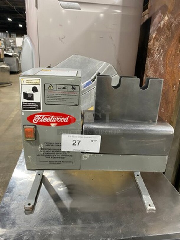 Fleetwood Commercial Countertop Meat Tenderizer Machine! Stainless Steel Body! Model: ABI SN: 000173 110V 1 Phase