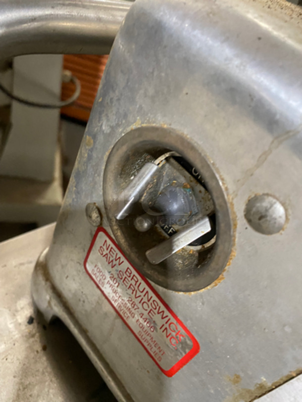 Hollymatic Commercial Food Portioning/ Patty Former Machine! On Equipment Stand! With Underneath Storage Space! All Stainless Steel! On Casters! WORKING WHEN REMOVED! Model: 54 SN: 58666 115V 60HZ 1 Phase - Image 10 of 11