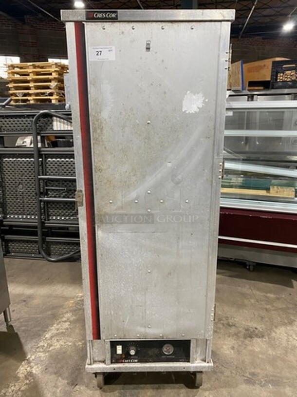 Cres Cor Commercial Insulated Single Door Warming/Proofing Cabinet! Holds Full Size Trays! All Stainless Steel! On Casters! Model: 1254044 SN: CJIJ7191C 120V 60HZ 1 Phase