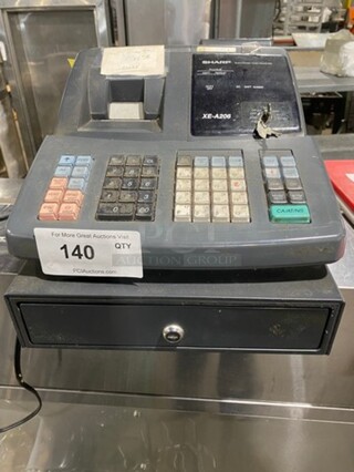 Sharp Countertop Electronic Cash Register! With Cash Drawer! Model: XEA206