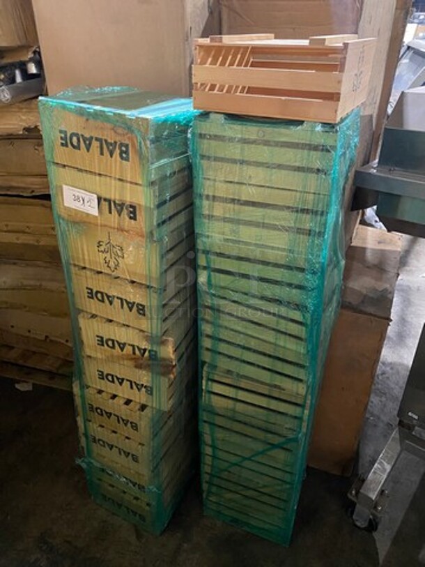 Set Of Wooden Crates! 2x Your Bid! - Image 1 of 4