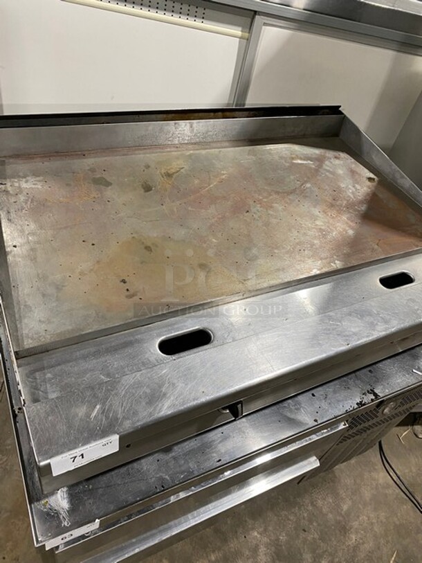 Garland Stainless Steel Commercial Countertop Natural Gas Powered Flat Top Griddle on Stainless Steel! - Image 5 of 8
