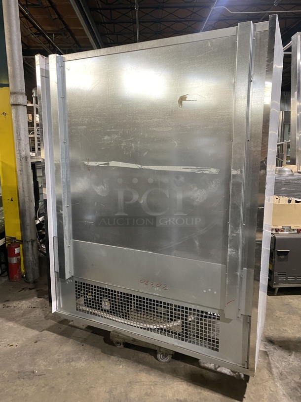 NEW NEVER USED! OUT OF THE BOX! 2016 Ciam Commercial Refrigerated Open Grab-N-Go Display Case! Solid Stainless Steel! MISSING BOTTOM FRONT COVER! Model: MURSTDL6FL15 SN: SN230416 220V 60HZ 1 Phase - Image 4 of 9