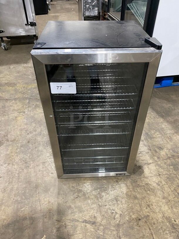 NICE! New Air Black Mini Wine Cooler Merchandiser! Model AB-1200! 110-120V! - Image 1 of 8