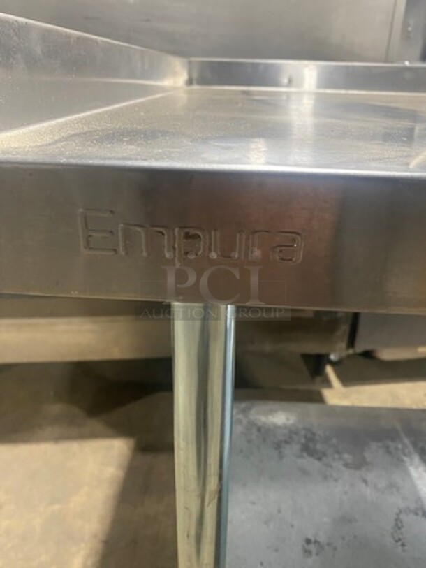 Solid Stainless Steel Work Top/ Prep Table! With Storage Space Underneath! On Legs! - Image 6 of 7