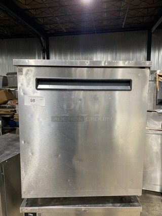 Delfield One Door Lowboy/Worktop Cooler! Model 406Star2 Serial 0710152003484! On Casters! 