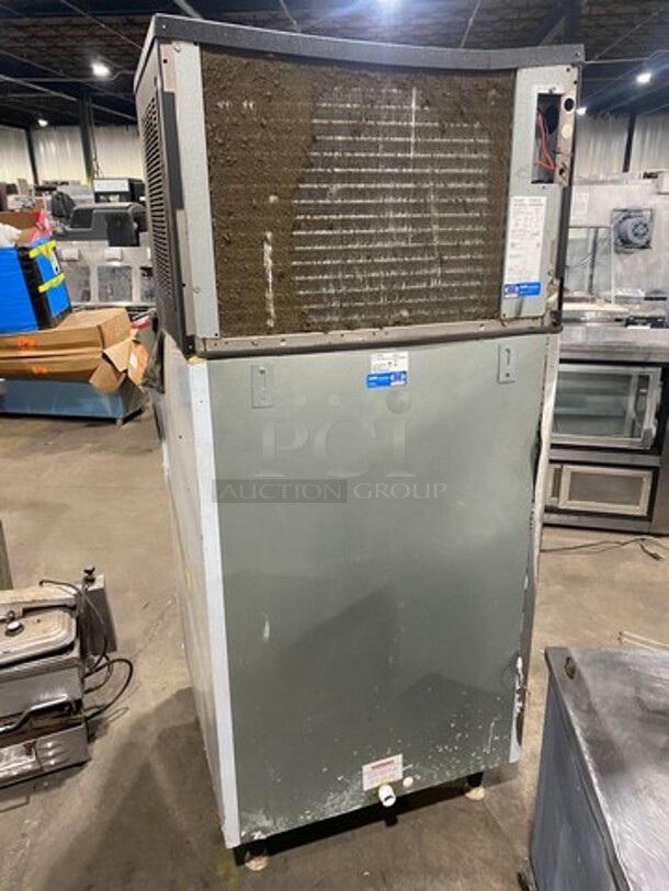 Ice-O-Matic Commercial Ice Maker Machine! With Commercial Ice Bin! All Stainless Steel! On Legs! Model: ICE0406HA4 SN: 10021280010881 208/230V 60HZ 1 Phase - Image 3 of 8