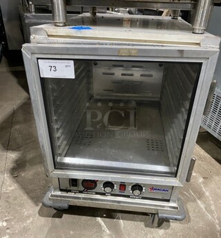 Omcan Stainless Steel Warmer/Proofer/Food Holding Cabinet Cabinet! On Casters! 115V 1 Phase!