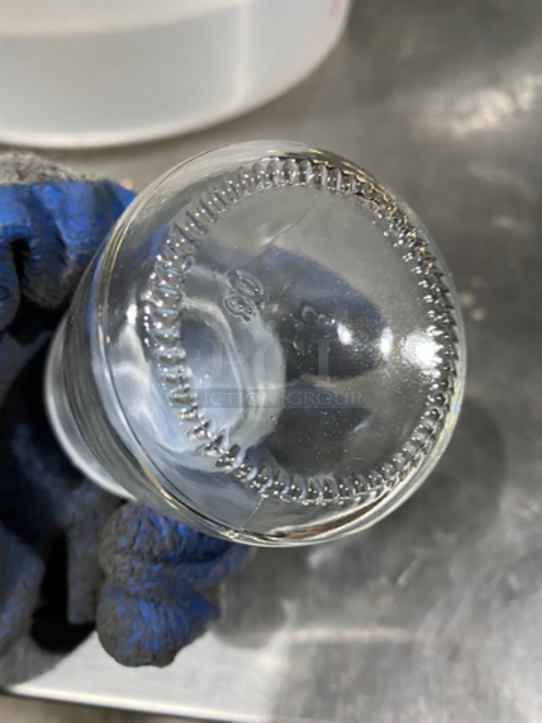 IN THE BOX! Restaurant Ware 3.5 Oz Clear Glass Milk/Yogurt Containers! With Plastic Lid! 2x Your Bid! - Image 5 of 5