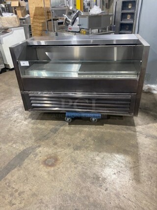 ALL STAINLESS-STEEL IN-LINE Reach In Grab N Go Cooler Display Case Merchandiser! 115V 1 Phase! 