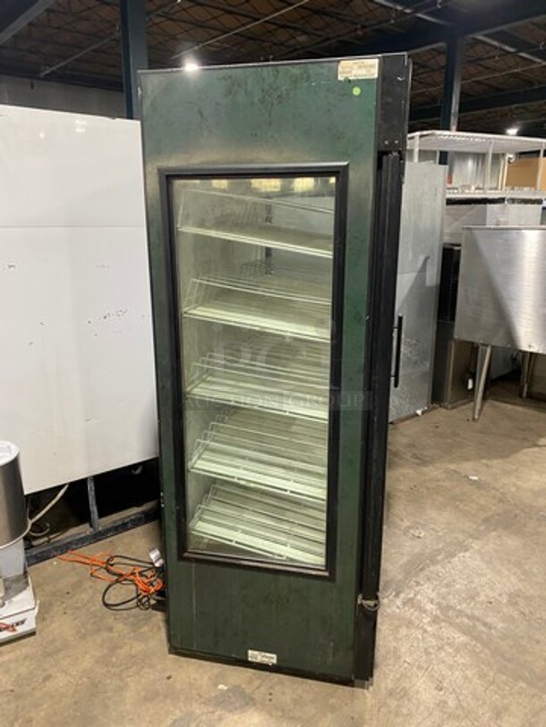 NICE! True Commercial 2 Door Reach In Cooler Merchandiser! With View Through Doors And Sides! With Poly Beverage Racks! Model: GEM49 SN: 14438952 115V 60HZ 1 Phase - Image 3 of 10