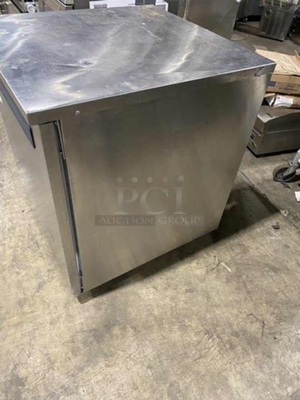 LATE MODEL! Delfield One Door Lowboy/Worktop Cooler! Model 406Star2 Serial 2204820201897! On Casters!  - Image 3 of 8