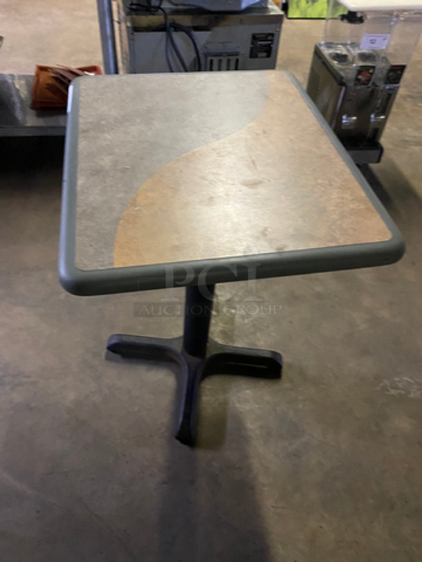 Square Subway Tables! With Black Metal Base! 2x Your Bid! - Image 3 of 6