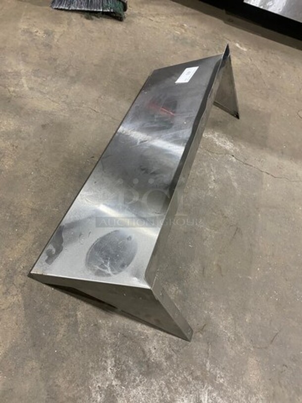 Commercial Solid Stainless Steel Wall Mount Shelf! - Image 2 of 4