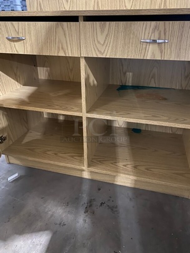 Custom Made Work Top Cabinet! With 2 Drawer And 2 Door Storage Space Underneath! - Image 7 of 8