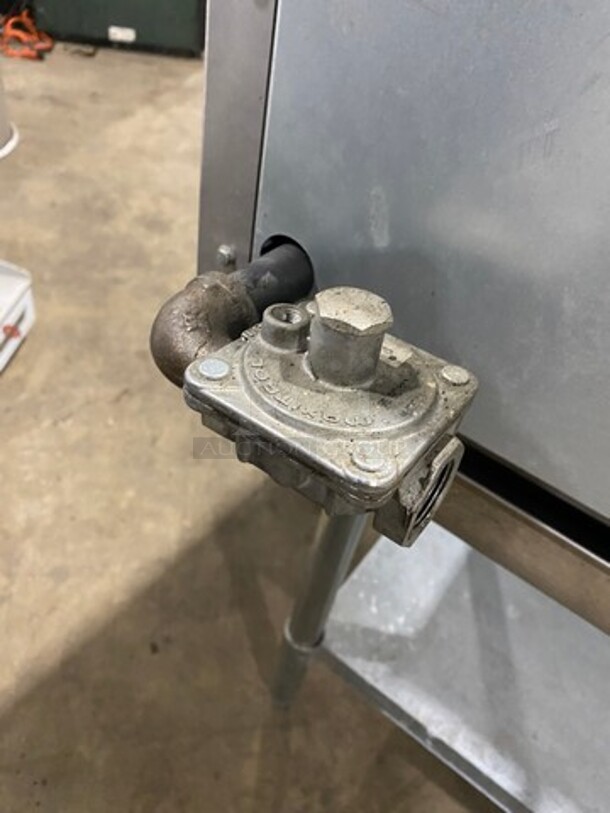 LATE MODEL! 2021 Spectrum Commercial Countertop Natural Gas Powered Char Broiler Grill! With Back And Side Splashes! On Small Legs! On Equipment Stand! With Storage Space Underneath! All Stainless Steel! On Legs! Model: NGCB36R SN: NGCB365040001116 - Image 10 of 10