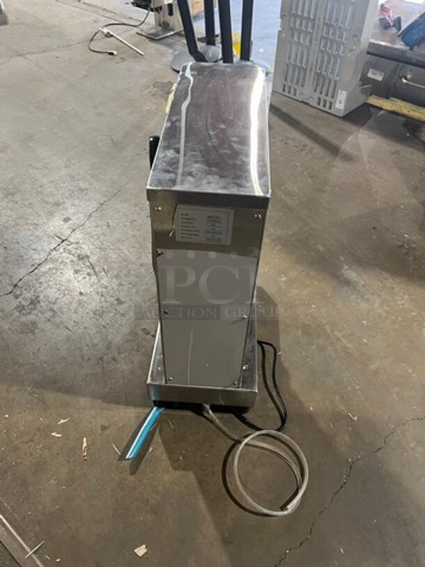 Vevor Commercial Countertop Frozen Yogurt Blender! All Stainless Steel! On Small Legs! WORKING WHEN REMOVED!  Model: BJB7150T SN: G0024603B 110V - Image 4 of 6