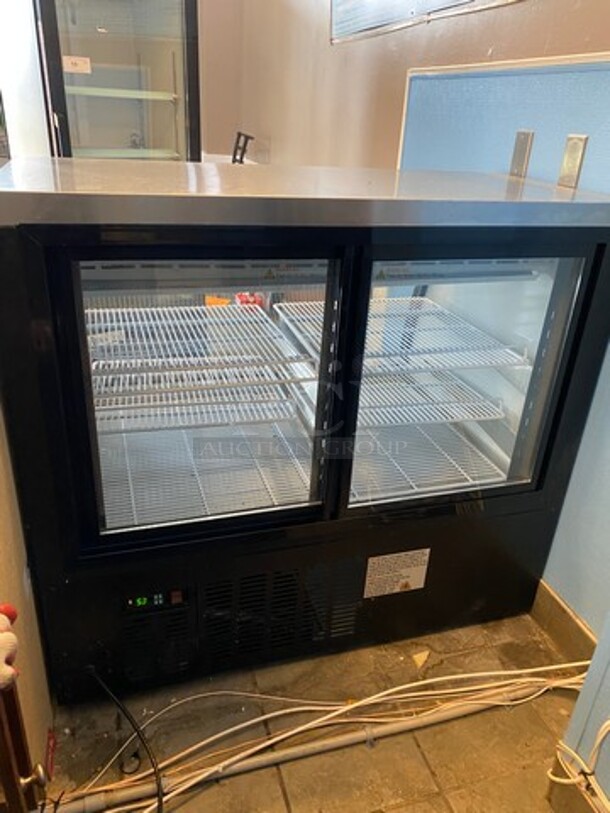 Avantco Commercial Refrigerated Deli/ Bakery Display Case Merchandiser! With Curved Front Glass! With Rear Access Doors! WORKING WHEN REMOVED! Model: 178DLC47HCD 110V - Image 3 of 7