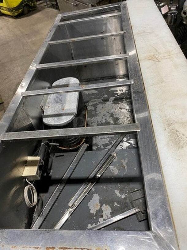 Leader Commercial Refrigerated Sandwich Prep Table! With Commercial Cutting Board! With 3 Door Storage Space Underneath! All Stainless Steel! On Casters! Model: LM72S/C SN: PU06M0041B 115V 60HZ 1 Phase - Image 5 of 8