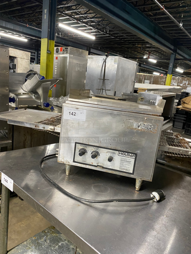 Holman Commercial Countertop Conveyor Pizza Oven! All Stainless Steel! On Small Legs! Model: 214HX SN: 206920020596 208V 60HZ 1 Phase - Image 1 of 9