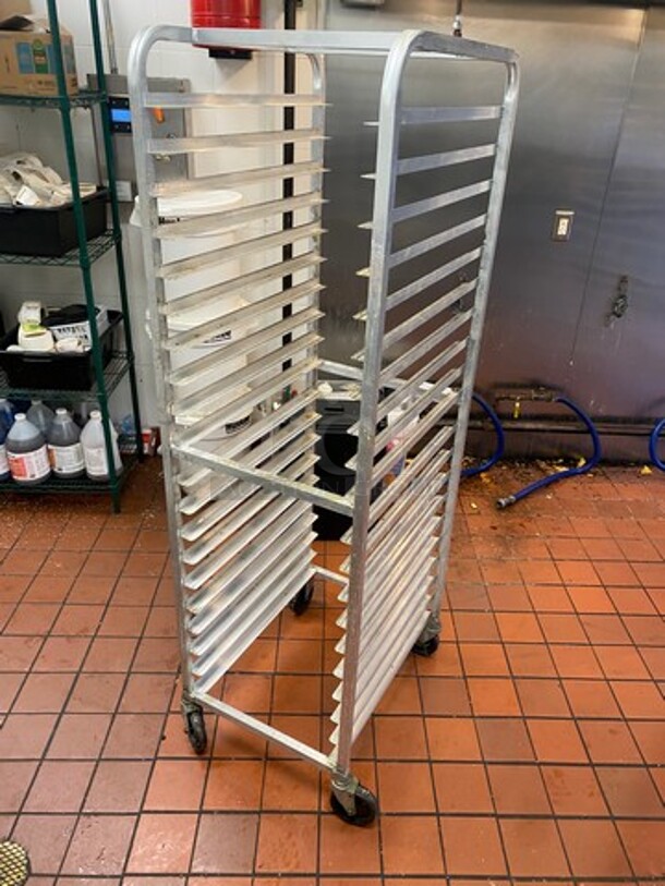Channel Metal Commercial Pan Transport Rack! On Casters! Model: 401AC - Image 3 of 5