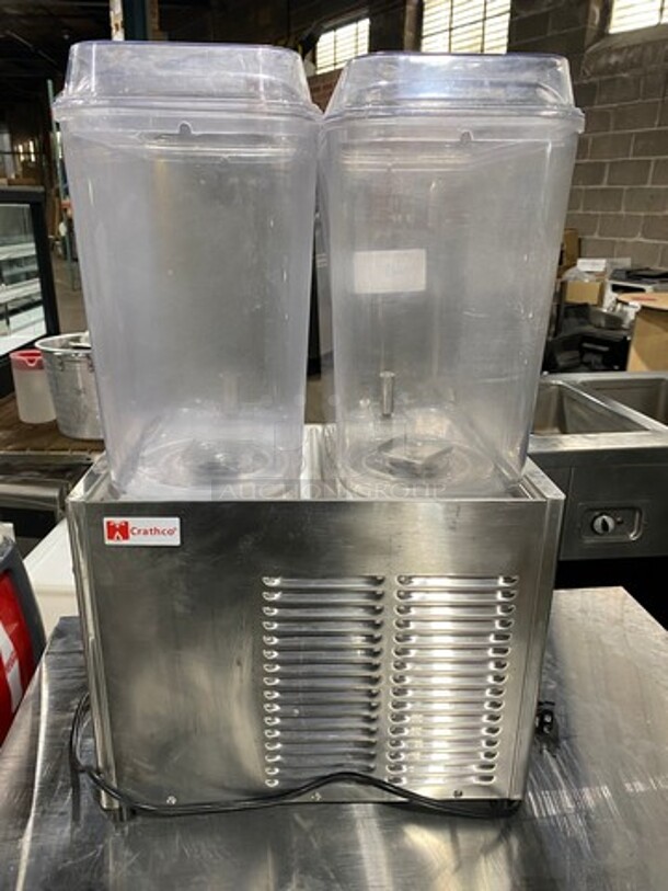 Crathco Commercial Countertop Dual Refrigerated Beverage Dispenser! - Image 3 of 8