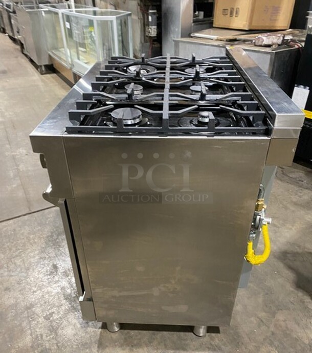 SWEET! Zline Gas Powered 6 Burner Stove! With Oven Underneath! Stainless Steel! MODEL RG36 SN: RG36GE2206022303 120V  - Image 3 of 10