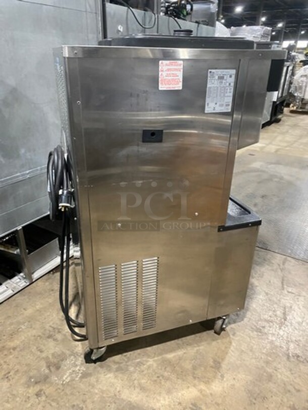 WOW! Taylor Crown Commercial 3 Handle Soft Serve Ice Cream Machine! All Stainless Steel! On Casters! Model: C71333 SN: M0072954! 208/230V 60HZ 3 Phase! - Image 4 of 9