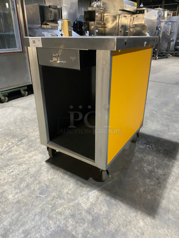 WOW! Serv-O-Lift Commercial Portable Cashier Station! All Stainless Steel! On Casters! - Image 7 of 7