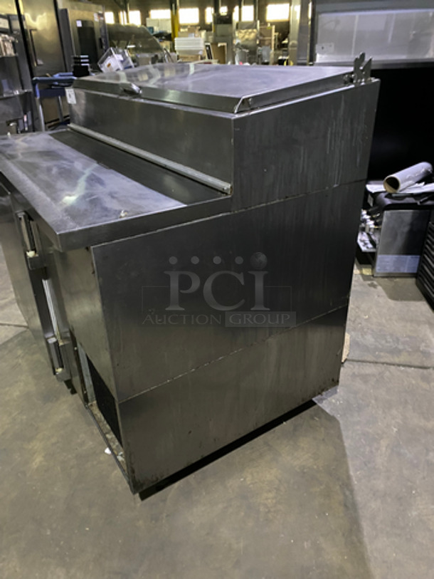 Beverage Air Commercial Refrigerated Pizza Prep Table! Single Door Storage Area Underneath! All Stainless Steel! 115V 60HZ 1 Phase - Image 2 of 9