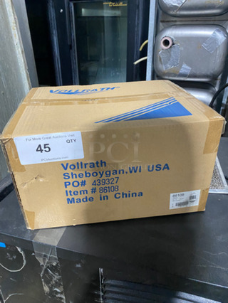 NEW! IN THE BOX! ALL ONE MONEY! 2 DZ Vollrath Black Poly Food Trays!