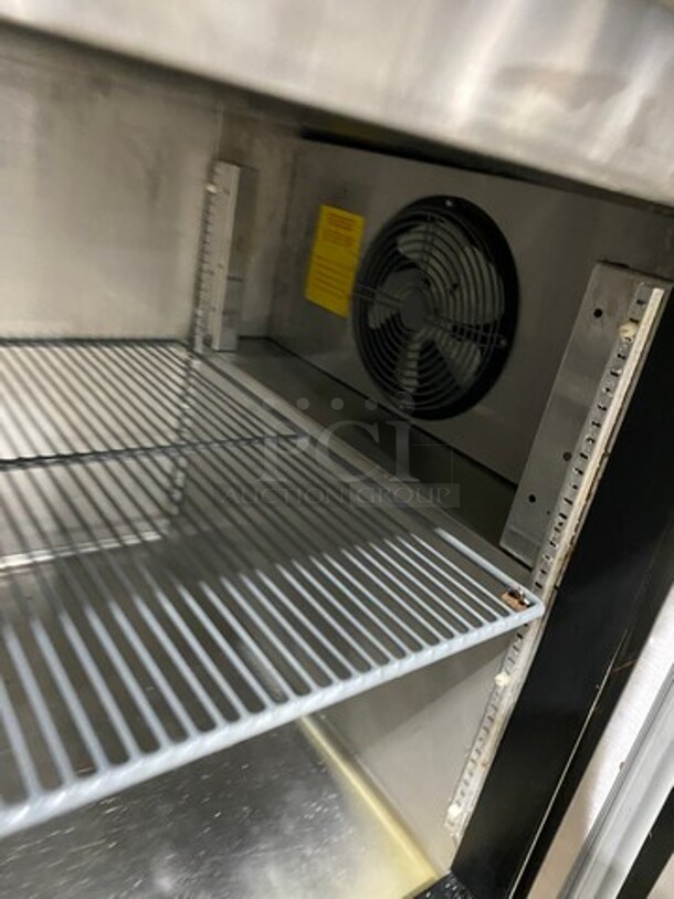 Asber Stainless Steel Commercial Pizza Prep Table w/ Oversized Cutting Board on Commercial Casters! 115 Volts, 1 Phase! - Image 7 of 11
