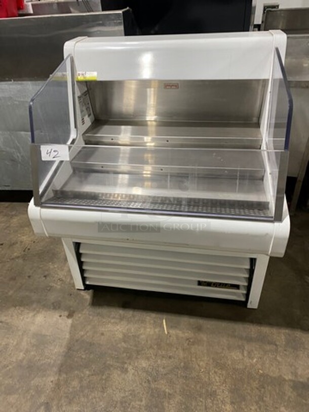 NICE! True Commercial Refrigerated Open Grab-N-Go Case Merchandiser! With Clear Poly Font And Sides! Stainless Steel Body! Model: THAC36 SN: 8789096 115V 60HZ 1 Phase - Image 1 of 7