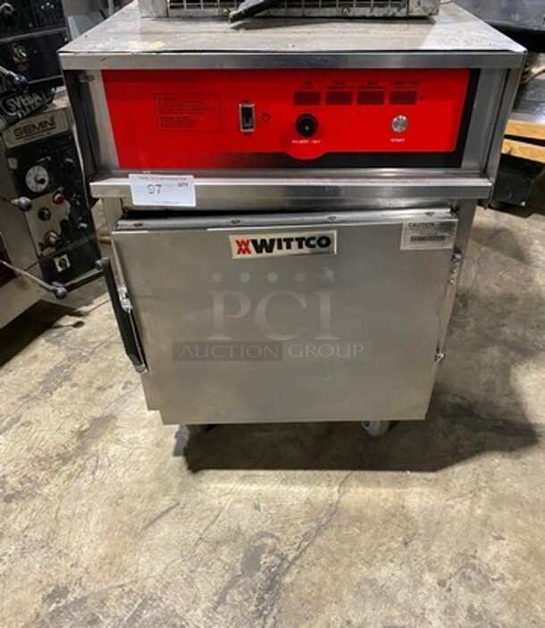Wittco Commercial Electric Powered Under The Counter COOK-N-HOLD Oven! All Stainless Steel! On Casters! Model: 7502E1ZN SN: 724945UAM 208/204V 60HZ 1 Phase