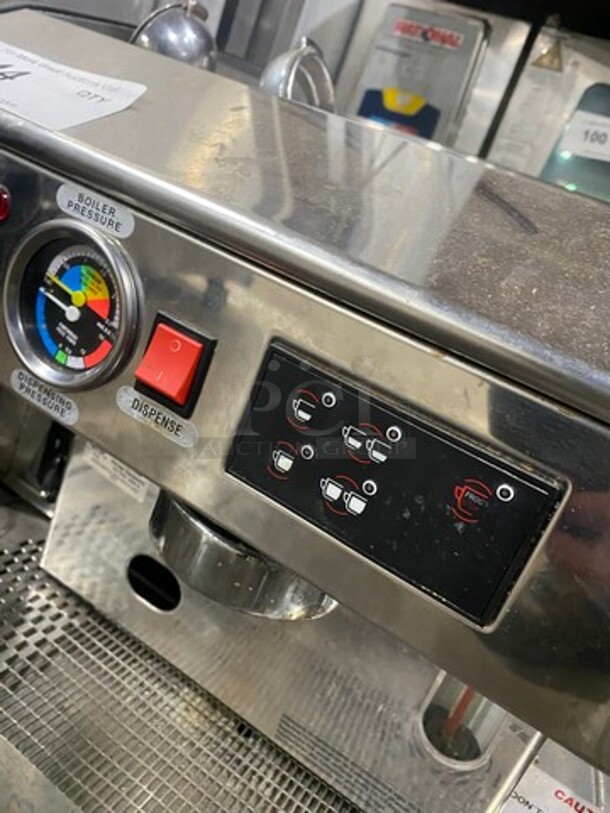 Wega Commercial Countertop Cappuccino/Espresso Machine! All Stainless Steel! Model: EVD1AT SN: 409147 110V - Image 7 of 11