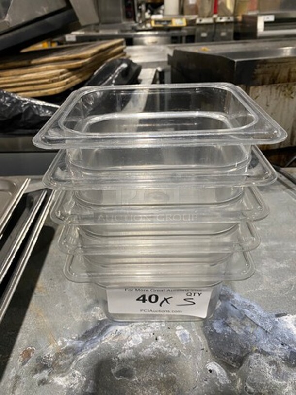 Cambro Clear Poly 1/6x4