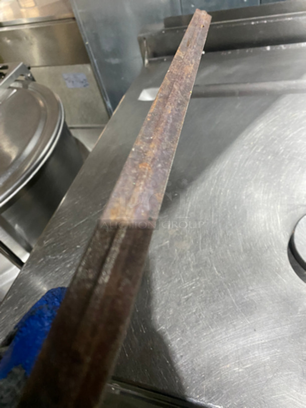 Panini/Sandwich Cast Iron Plate With Handles! Double Sided, Ribbed And Flat! - Image 2 of 4