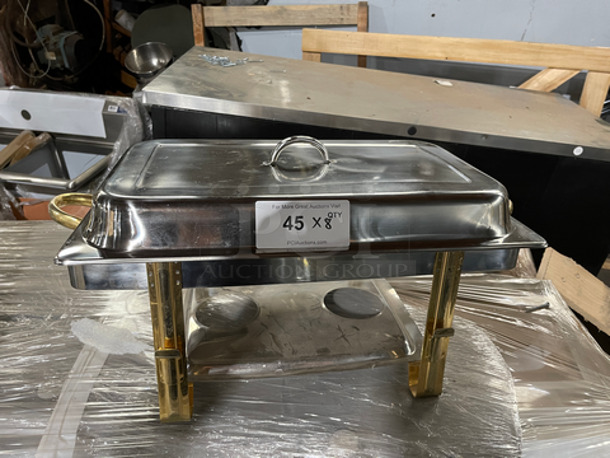 MUST HAVE! Countertop Chafer Dish Set! Chafer Stand, Food Pan And Food Pan Lid! 8x Times Your Bid!