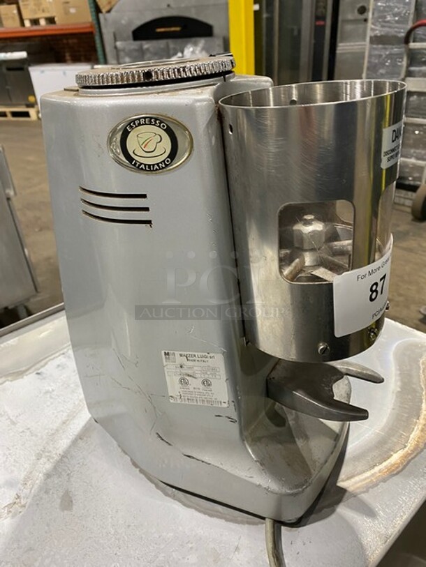 Mazzer Luigi Commercial Countertop Coffee Bean Grinder! Stainless Steel Body! Model: MAJORTIMER SN: 1101652 120V 60HZ 1 Phase - Image 2 of 9