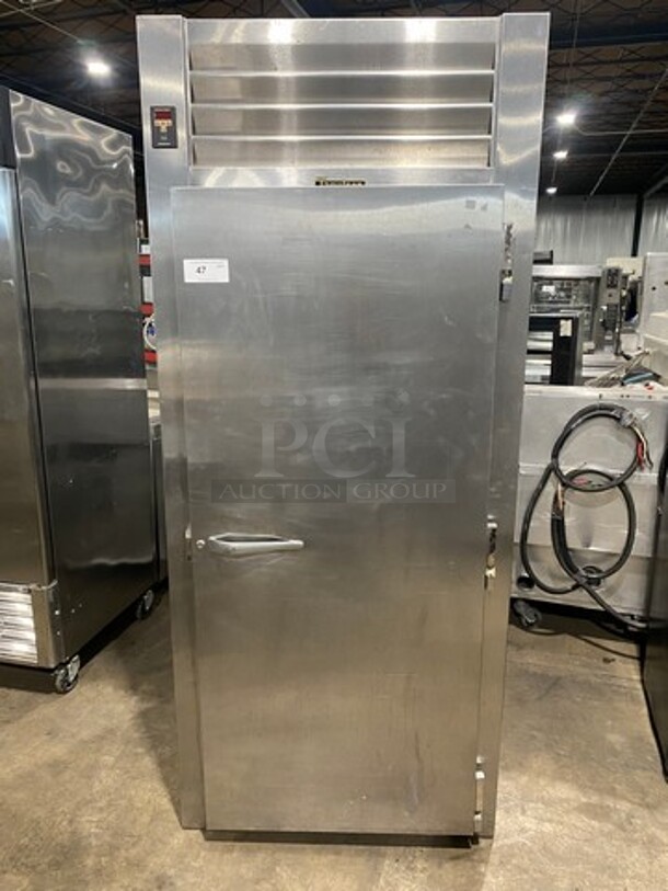 Traulsen Commercial Single Door Roll In Refrigerator! Solid Stainless Steel! Model: ARI134LUTFHS SN: T26797K06 115V 60HZ 1 Phase - Image 1 of 10