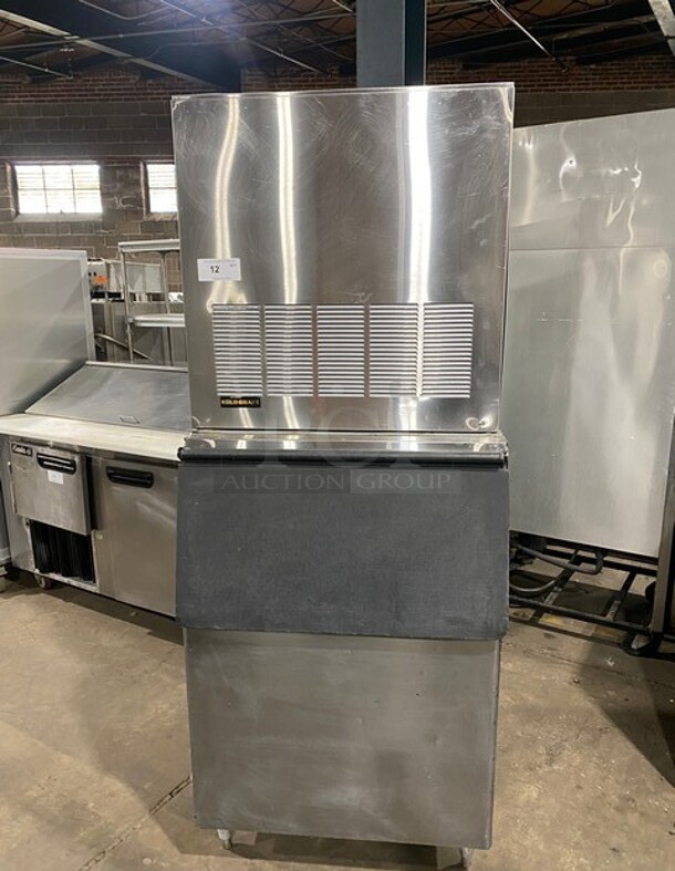 Kold Draft Commercial Ice Making Machine! On Commercial Ice Bin! All Stainless Steel! On Legs! Model: G1564AC 208/230V 1 Phase