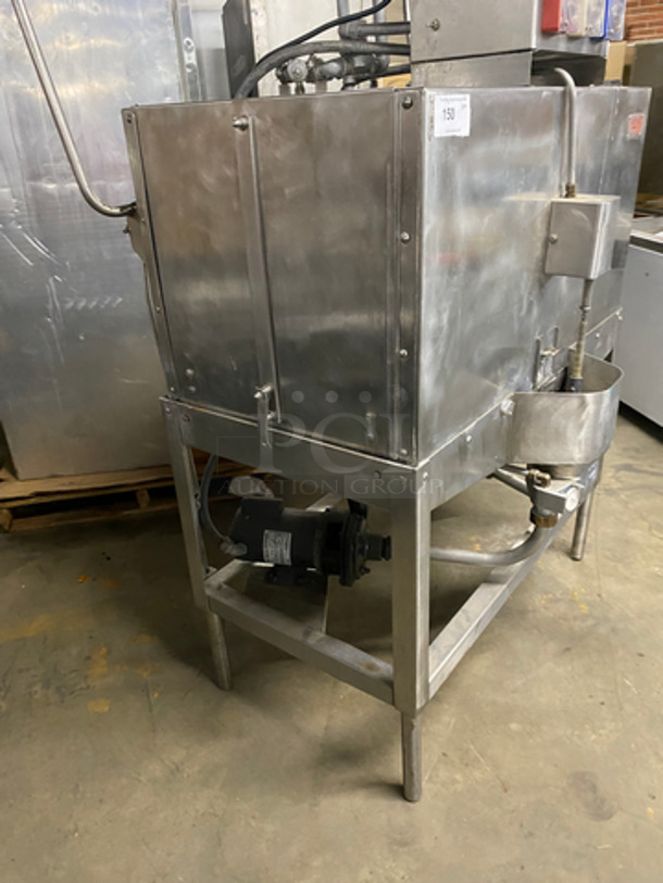 Knight Commercial Double Pass-Through Straight Dishwasher! All Stainless steel! On Legs! Model: KLE235D SN: D20226 115V 60HZ 1 Phase - Image 2 of 11