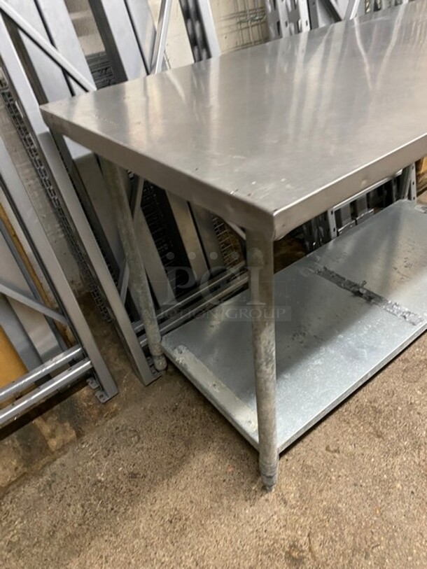 Stainless Steel Commercial Worktable With Shelf Underneath! - Image 2 of 5