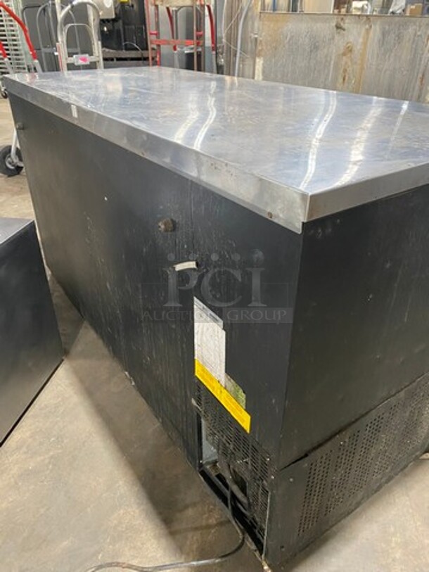 Berg Commercial 2 Door Back Bar Cooler! With View Through Doors! With Metal Rack! Model: EBB68G SN: 141860060400 115V - Image 3 of 9
