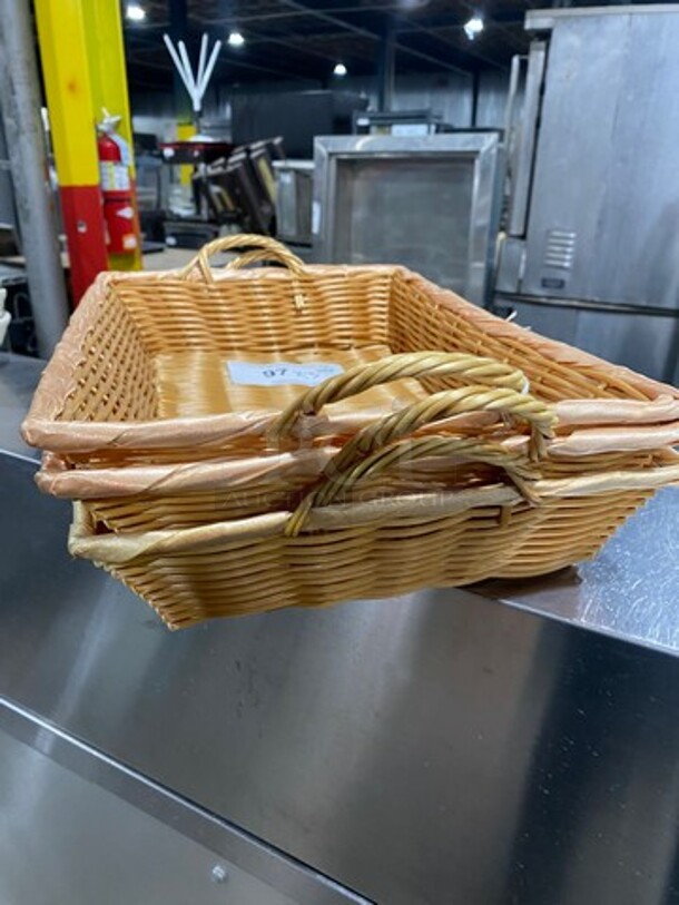 Multi-Purpose Use Woven Baskets! With Side Handles! 3x Your Bid! - Image 3 of 5