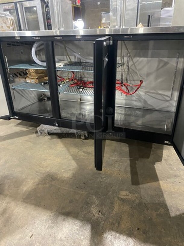 NICE! LATE MODEL!  Avantco Commercial Refrigerated Dual Tower Kegerator! With Towers! With 3 Door Storage Space Underneath! Poly Coated Racks! Model: 178UDD378 SN: 6436334321083606 115V 60HZ 1 Phase - Image 5 of 11