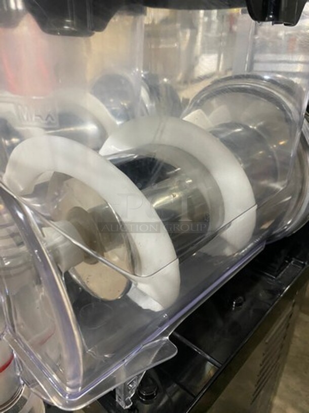 Icetro Commercial Countertop 2 Flavor Slushie/ Frozen Beverage Dispenser! Stainless Steel body! On Small Legs! Model: SSM52 115V - Image 8 of 9